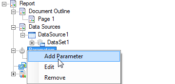 Example - Adding a report parameter