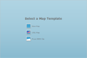 Select a Map Template wizard