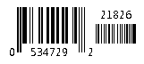 UPC_E0 with the add-on code barcode