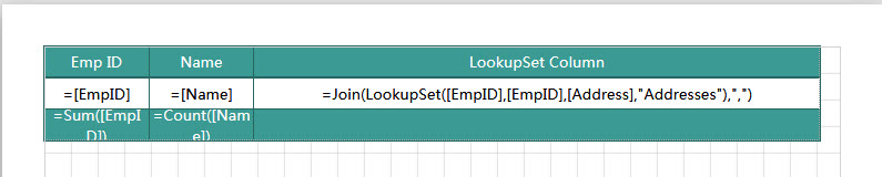 LookupSet Functions at Design Time