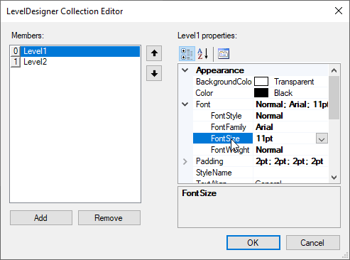 LevelDesigner Collection Editor