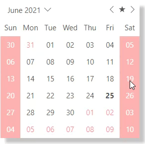 Date validation performed in Blazor Calendar control