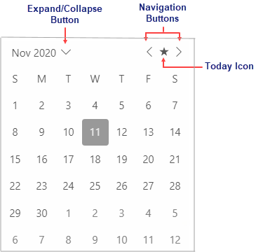 Blazor Calendar Elements