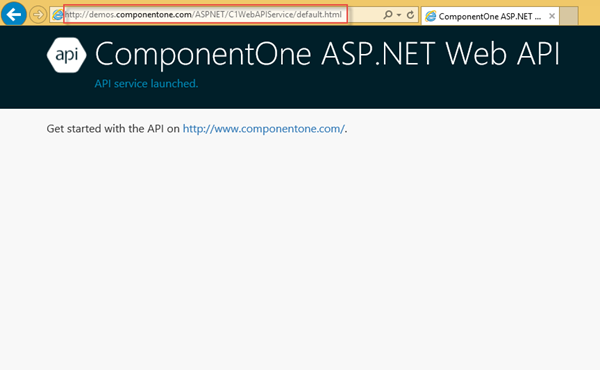 Web API Service Deployed