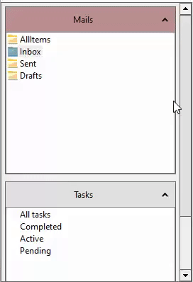 WinForms Accordion Active Page Styling
