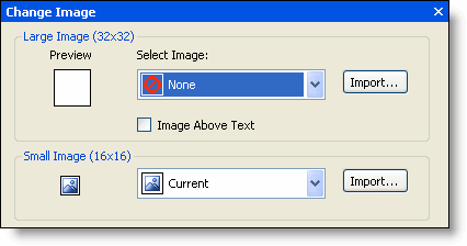 Clicking change image button