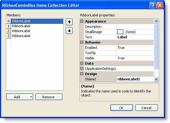 combo box collection editor