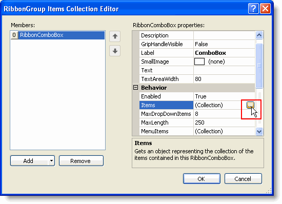 combobox items collection editor