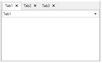 Tabs showing horizontal text alignment