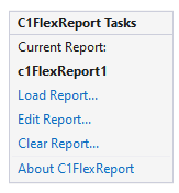 C1FlexGrid Tasks Menu