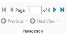 Displays the Navigation group in the print preview ribbon.