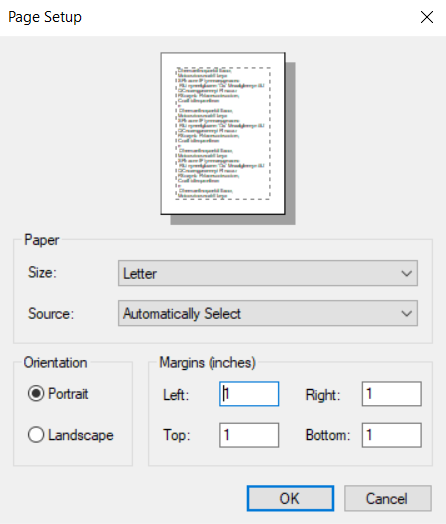 Displays the Page Setup dialog box in the GanttView control.