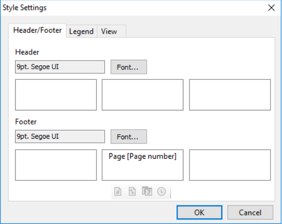 Displays the Style Settings dialog box.