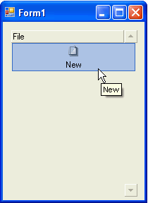 Form with new button