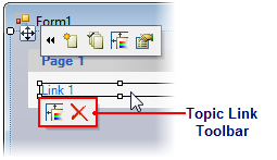 Topic link toolbar