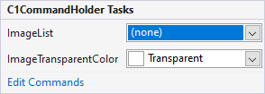 C1CommandHolder Tasks menu