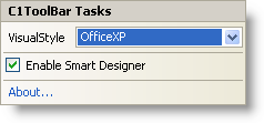 toolbar tasks menu