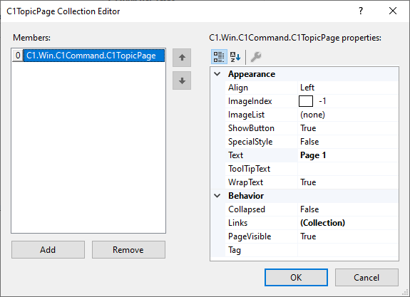 C1TopicLink Collection Editor