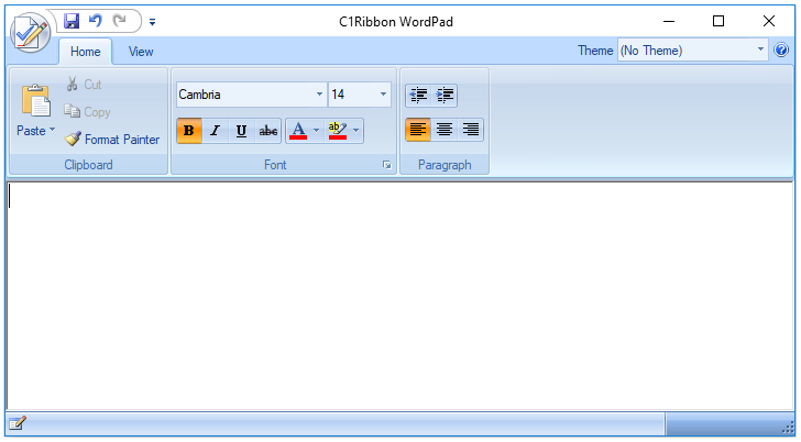 The image shows an application with old ribbon