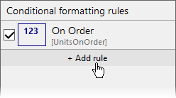 Showing Add rule button in the Rules Manager control