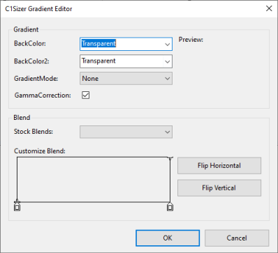 C1Sizer gradient editor