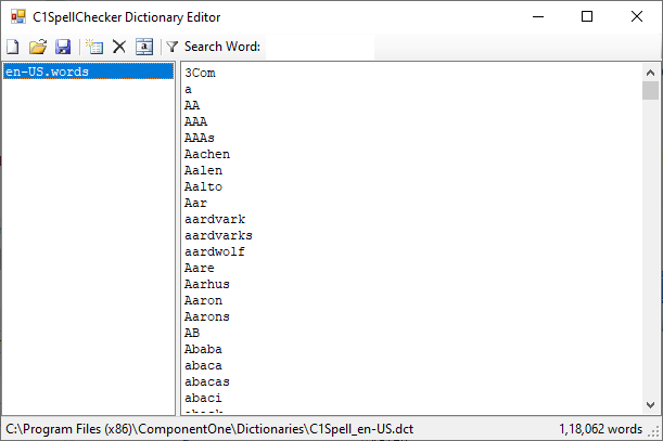 Edit Dictionary File