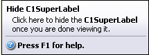 Image shows how a supertooltip looks.