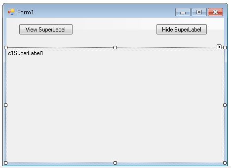 Image showing form with superlabel
