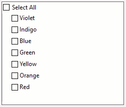 Select multiple values in CheckList