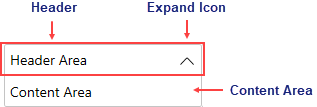 Elements of the WPF Expander control