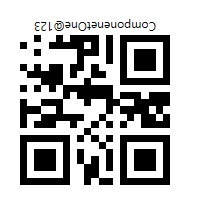Barcode snapshot with RTL direction