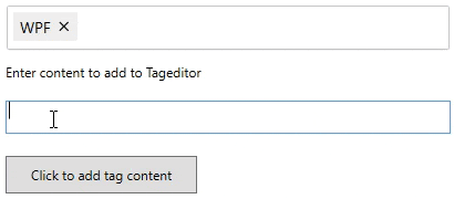 WPF TagEditor control