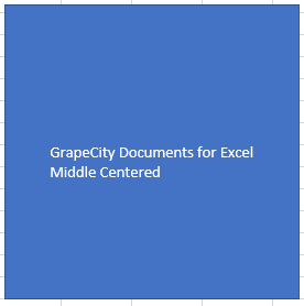 Setting alignment for text on shape in GcExcel