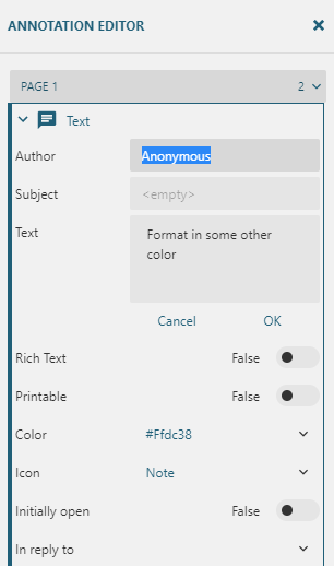 Add user name in PDF Viewer to add comments