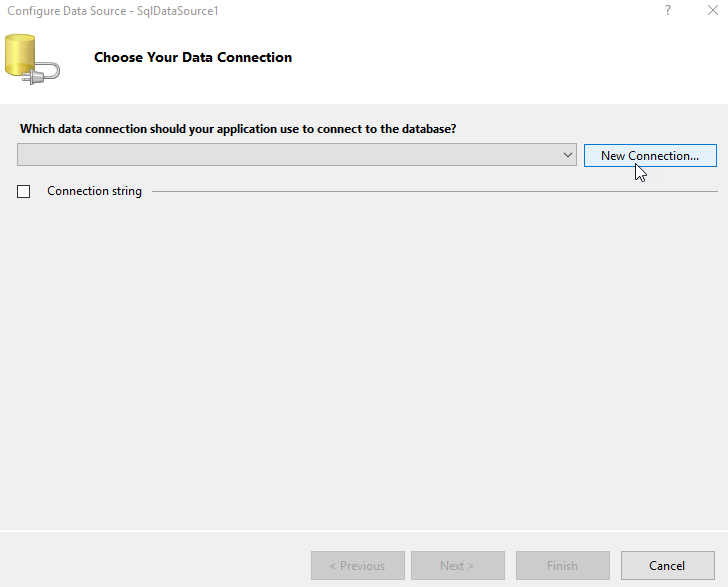 Data Source Configuration Wizard: Choose Data Connection