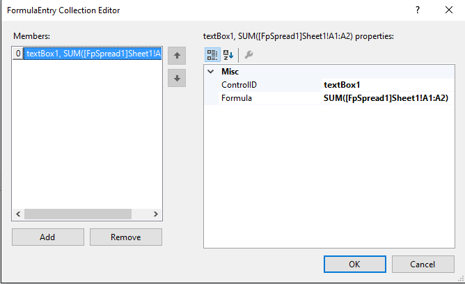 Adding formula in FormulaEntry Collection editor