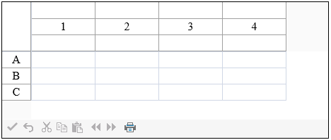 Sheet with autotext in second column header row