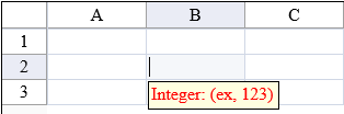 Integer Cell Example