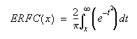 Equation ERFC