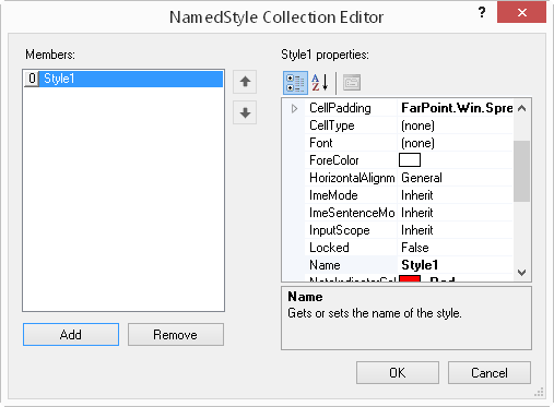 Named Style Editor