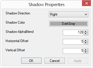 Shadow Properties Dialog