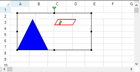 Displaying diagonal lines in a cell border