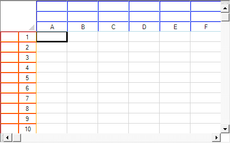 Example of Spread with Custom Header Grid Lines