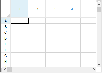 Sheet with autotext in second column header row