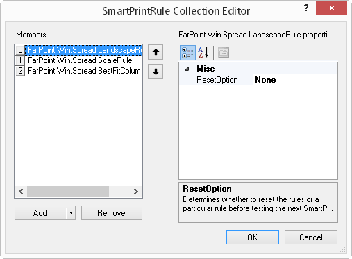 SmartPrintRule Collection Editor